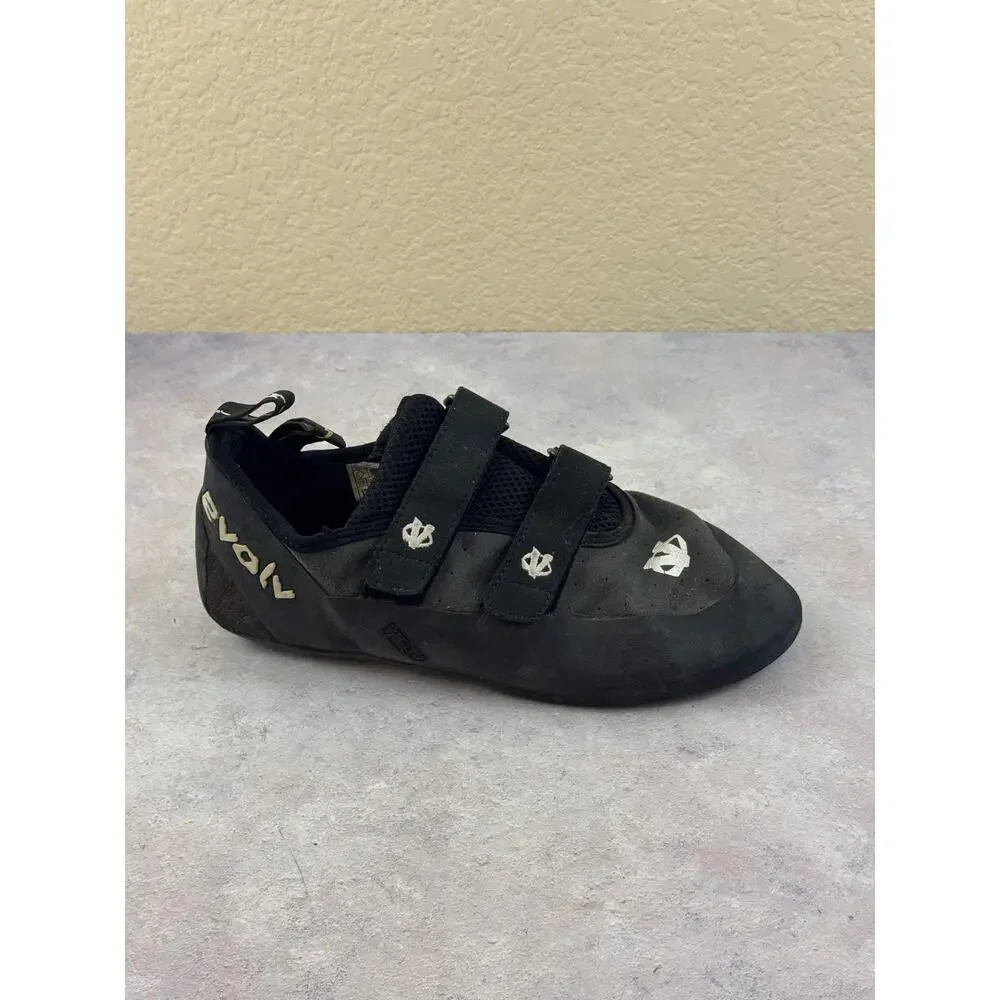 Evolv Defy VTR 3D EcoTrax Climbing Shoe Men EU 46 US 12 Double Strap Black White
